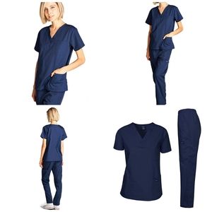 Dagacci,  Scrub Set Medical Uniform, Navy